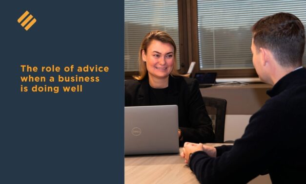 The role of advice when a business is doing well